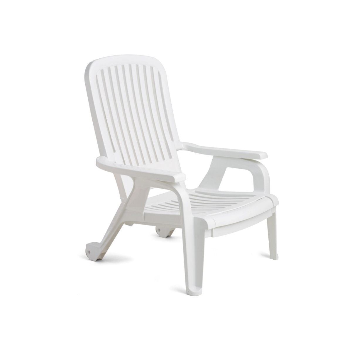 0008327 Bahia Plastic Resin Deck Chair Stackable 30 Lbs 