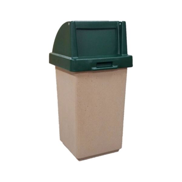 42 gal Outdoor Trash Can, Liner and Dome Top Lid, Choose Color
