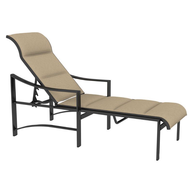 Tropitone Kenzo Padded Sling Chaise Lounge - Pool Furniture Supply
