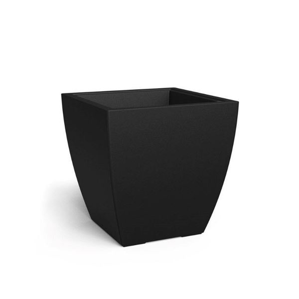 Kobi 24" Square Commercial Planter with Overfill and Reservoir System - 22 lbs.