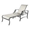 Eclipse Chaise Lounge with Arms Fabric Sling
