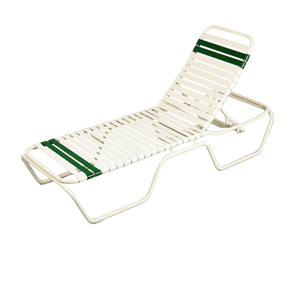 Vinyl chaise sale